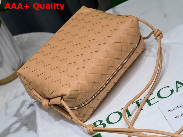 Bottega Veneta Small Loop Camera Bag in Almond Lamb Skin Replica