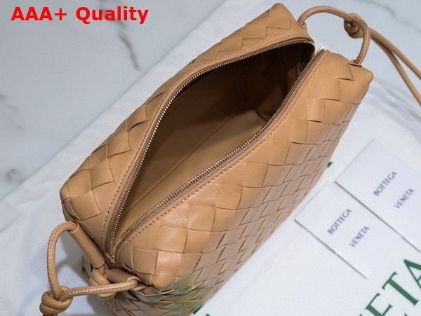 Bottega Veneta Small Loop Camera Bag in Almond Lamb Skin Replica