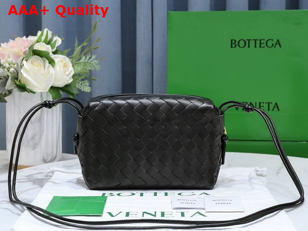 Bottega Veneta Small Loop Camera Bag in Black Lamb Skin Replica