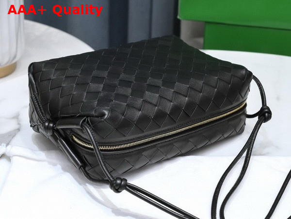 Bottega Veneta Small Loop Camera Bag in Black Lamb Skin Replica