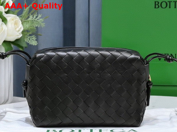 Bottega Veneta Small Loop Camera Bag in Black Lamb Skin Replica