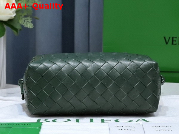 Bottega Veneta Small Loop Camera Bag in Dark Green Lamb Skin Replica