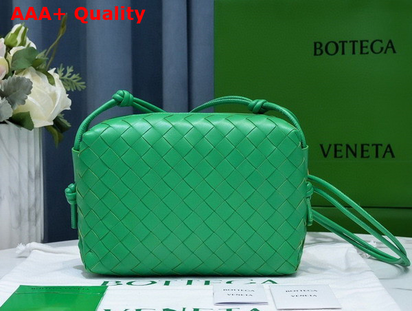 Bottega Veneta Small Loop Camera Bag in Parakeet Lamb Skin Replica