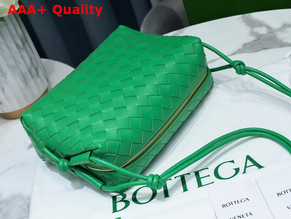 Bottega Veneta Small Loop Camera Bag in Parakeet Lamb Skin Replica