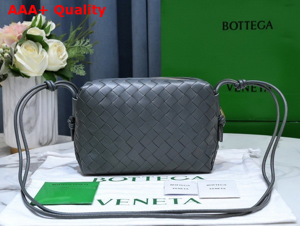 Bottega Veneta Small Loop Camera Bag in Thunder Lamb Skin Replica