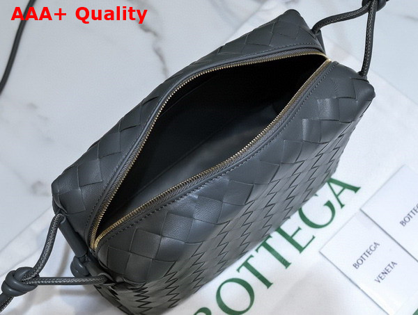 Bottega Veneta Small Loop Camera Bag in Thunder Lamb Skin Replica