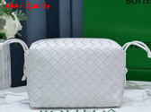 Bottega Veneta Small Loop Camera Bag in White Lamb Skin Replica