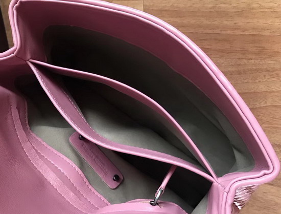 Bottega Veneta Small Olimpia Bag in Pink Nappa Lambskin