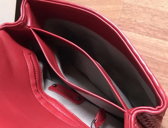 Bottega Veneta Small Olimpia Bag in Red Nappa Lambskin