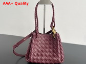 Bottega Veneta Small Parachute Shoulder Bag in Barolo Supple Intrecciato Leather Replica