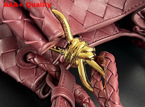 Bottega Veneta Small Parachute Shoulder Bag in Barolo Supple Intrecciato Leather Replica