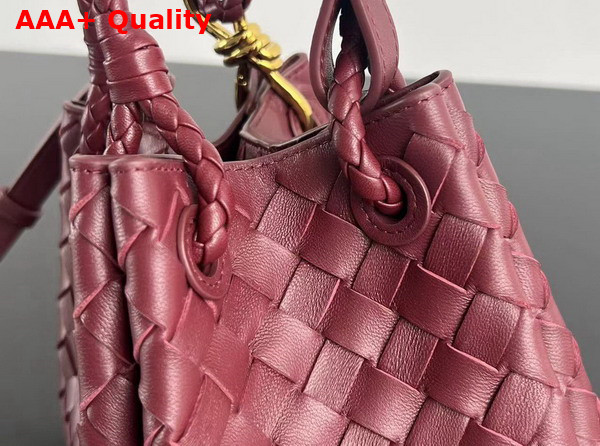 Bottega Veneta Small Parachute Shoulder Bag in Barolo Supple Intrecciato Leather Replica