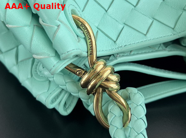 Bottega Veneta Small Parachute Shoulder Bag in Green Oasis Supple Intrecciato Leather Replica