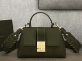 Bottega Veneta Small Piazza Bag in Green Matte Calf