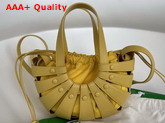 Bottega Veneta Small Shell Cut Out Shoulder Bag in French Calf Buttercup Replica