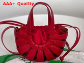 Bottega Veneta Small Shell Cut Out Shoulder Bag in French Calf Chili Tomato Replica