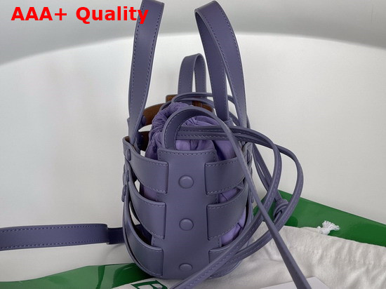 Bottega Veneta Small Shell Cut Out Shoulder Bag in French Calf Lavender Replica