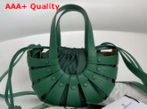 Bottega Veneta Small Shell Cut Out Shoulder Bag in Racing Green French Calf Replica