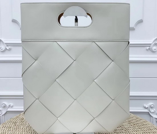 Bottega Veneta Small Slip Tote in French Calf Bianco