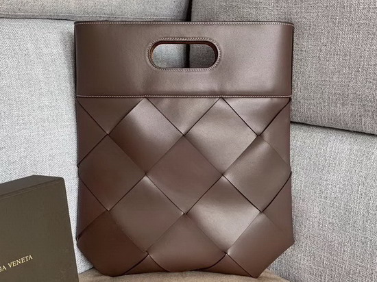 Bottega Veneta Small Slip Tote in French Calf Fondente