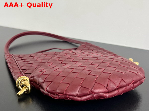 Bottega Veneta Small Solstice Shoulder Bag in Barolo Intrecciato Leather Replica