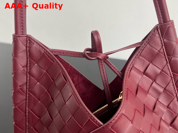 Bottega Veneta Small Solstice Shoulder Bag in Barolo Intrecciato Leather Replica