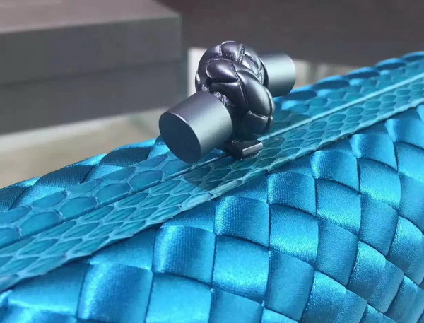 Bottega Veneta Stretch Knot in Aqua Intrecciato Impero with Ayers Details