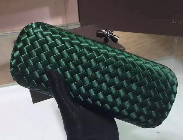 Bottega Veneta Stretch Knot in Green Intrecciato Impero with Ayers Details