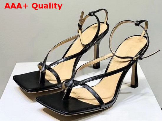 Bottega Veneta Stretch Sandals Nero Lambskin Replica