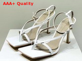 Bottega Veneta Stretch Sandals Optic White Lambskin Replica