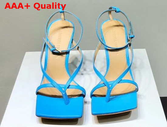 Bottega Veneta Stretch Sandals Sky Blue Lambskin Replica