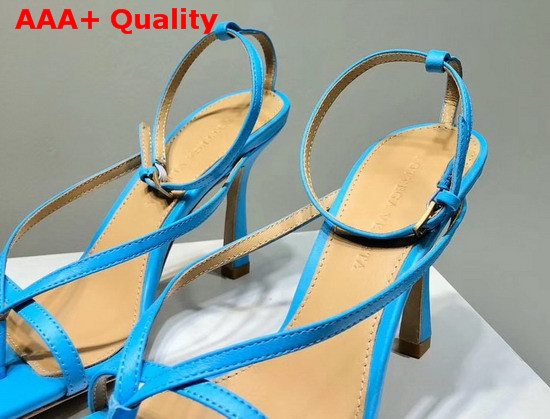 Bottega Veneta Stretch Sandals Sky Blue Lambskin Replica