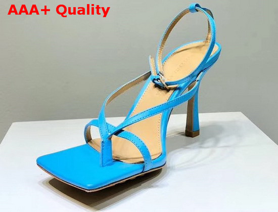 Bottega Veneta Stretch Sandals Sky Blue Lambskin Replica