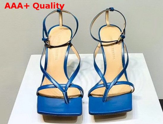 Bottega Veneta Stretch Sandals Vintage Blue Lambskin Replica