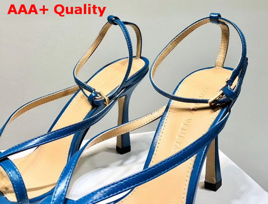 Bottega Veneta Stretch Sandals Vintage Blue Lambskin Replica