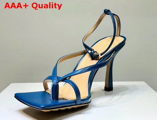 Bottega Veneta Stretch Sandals Vintage Blue Lambskin Replica