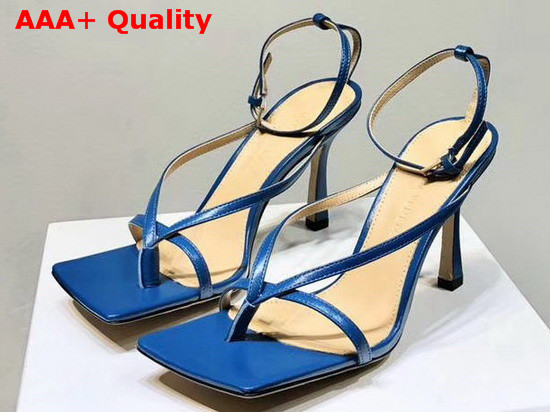 Bottega Veneta Stretch Sandals Vintage Blue Lambskin Replica