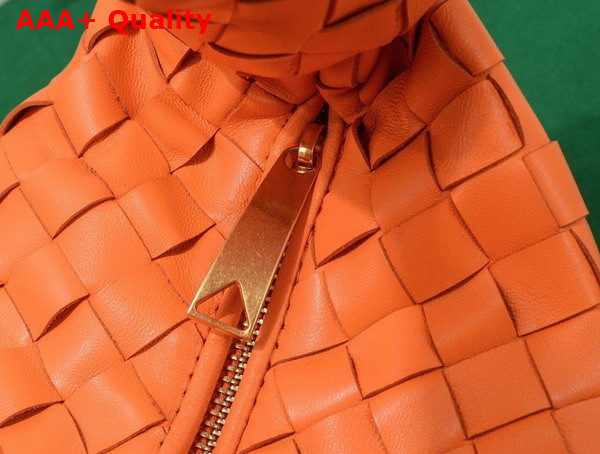 Bottega Veneta Teen Jodie Orange Lambskin Replica