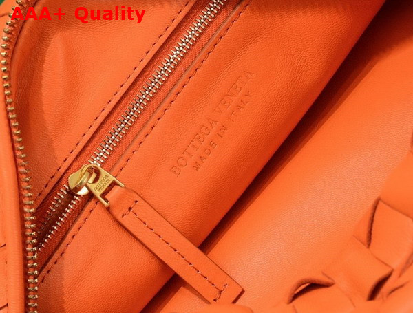 Bottega Veneta Teen Jodie Orange Lambskin Replica