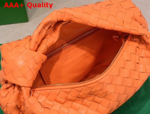 Bottega Veneta Teen Jodie Orange Lambskin Replica