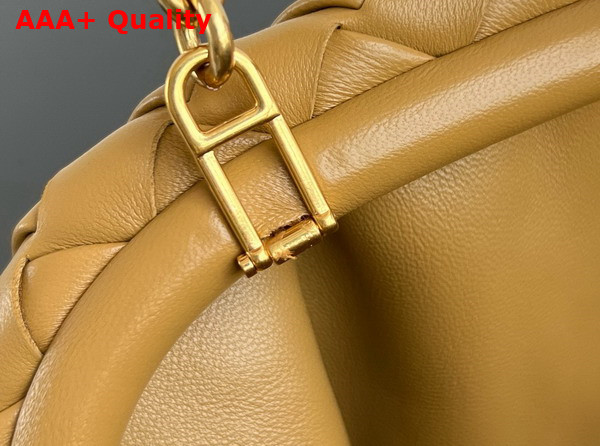 Bottega Veneta Teen Lauren 1980 with Chain Dark Praline Padded Intrecciato Leather Replica