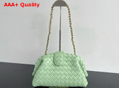 Bottega Veneta Teen Lauren 1980 with Chain Fresh Mint Padded Intrecciato Leather Replica