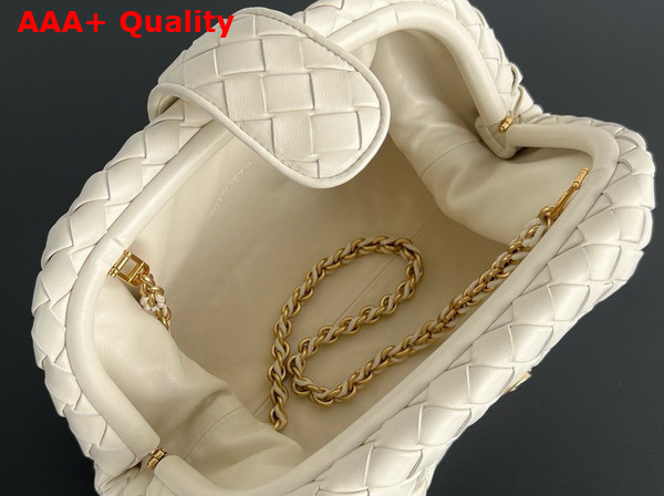 Bottega Veneta Teen Lauren 1980 with Chain Sea Salt Padded Intrecciato Leather Replica