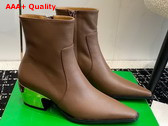 Bottega Veneta Tex Ankle Boot in Brown Calfskin Replica