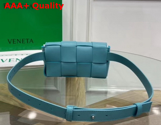 Bottega Veneta The Belt Cassette Aqua Lambskin Replica