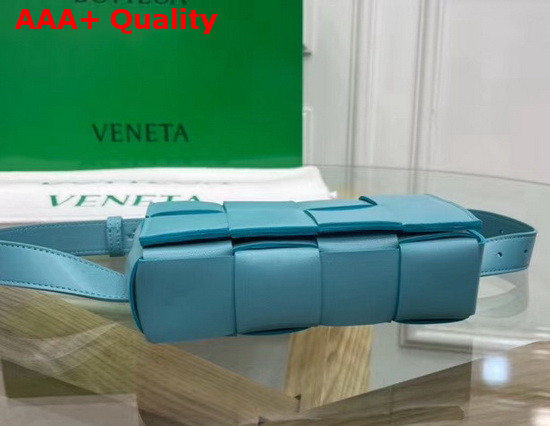 Bottega Veneta The Belt Cassette Aqua Lambskin Replica