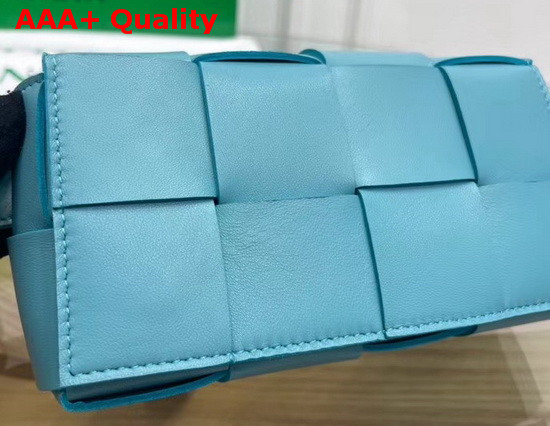 Bottega Veneta The Belt Cassette Aqua Lambskin Replica