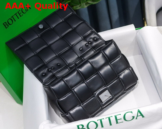 Bottega Veneta The Chain Cassette in Black with Silver Chain Replica