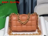 Bottega Veneta The Chain Cassette in Clay Maxi Intrecciato Nappa Leather Replica