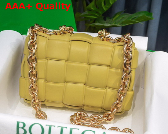 Bottega Veneta The Chain Cassette in Corn Maxi Intrecciato Nappa Leather Replica